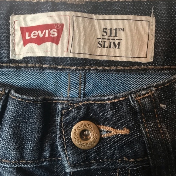 Levi’s 511 slim straight leg blue jeans Sz 8 reg - Picture 3 of 9